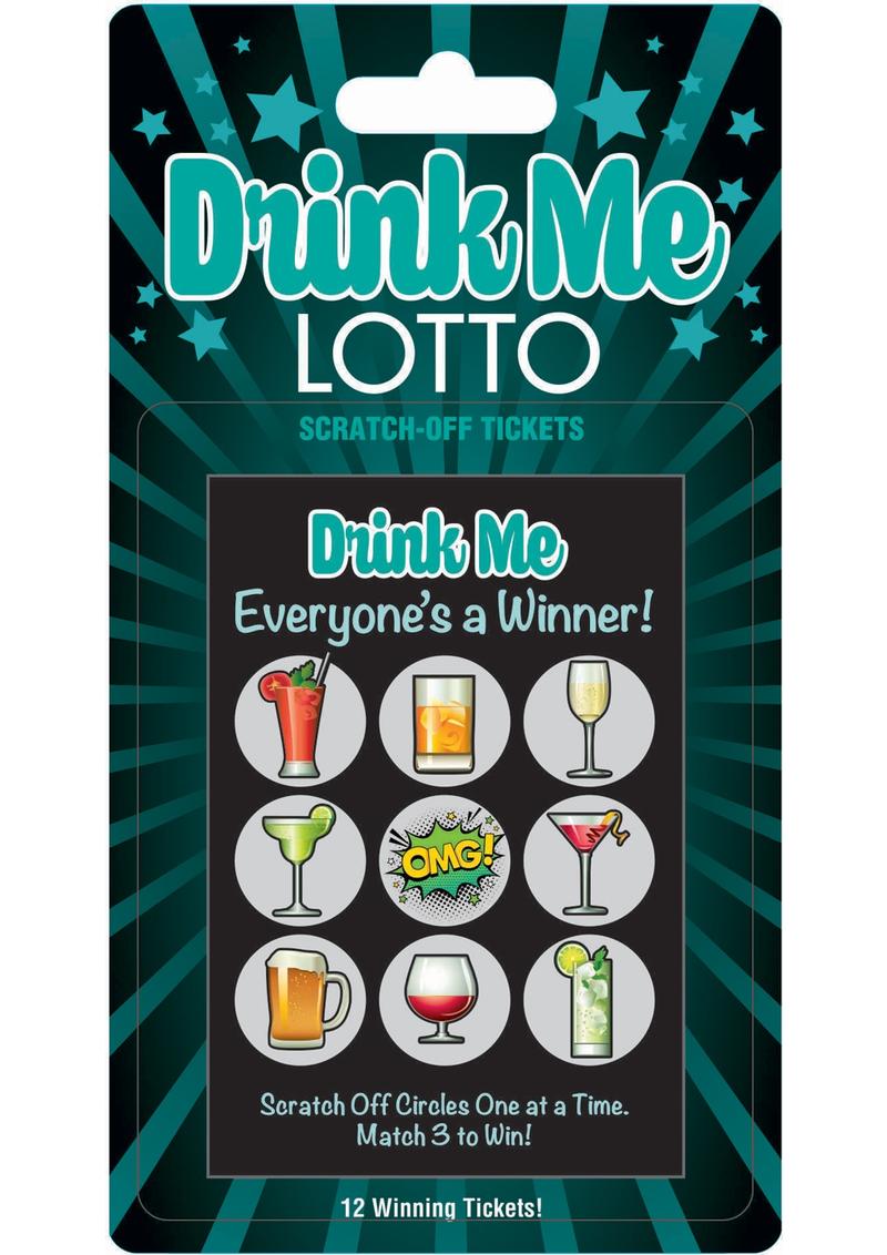 Drink Me Lotto Scratch-Off Tickets 12 Per Pack Everyone's a Winner