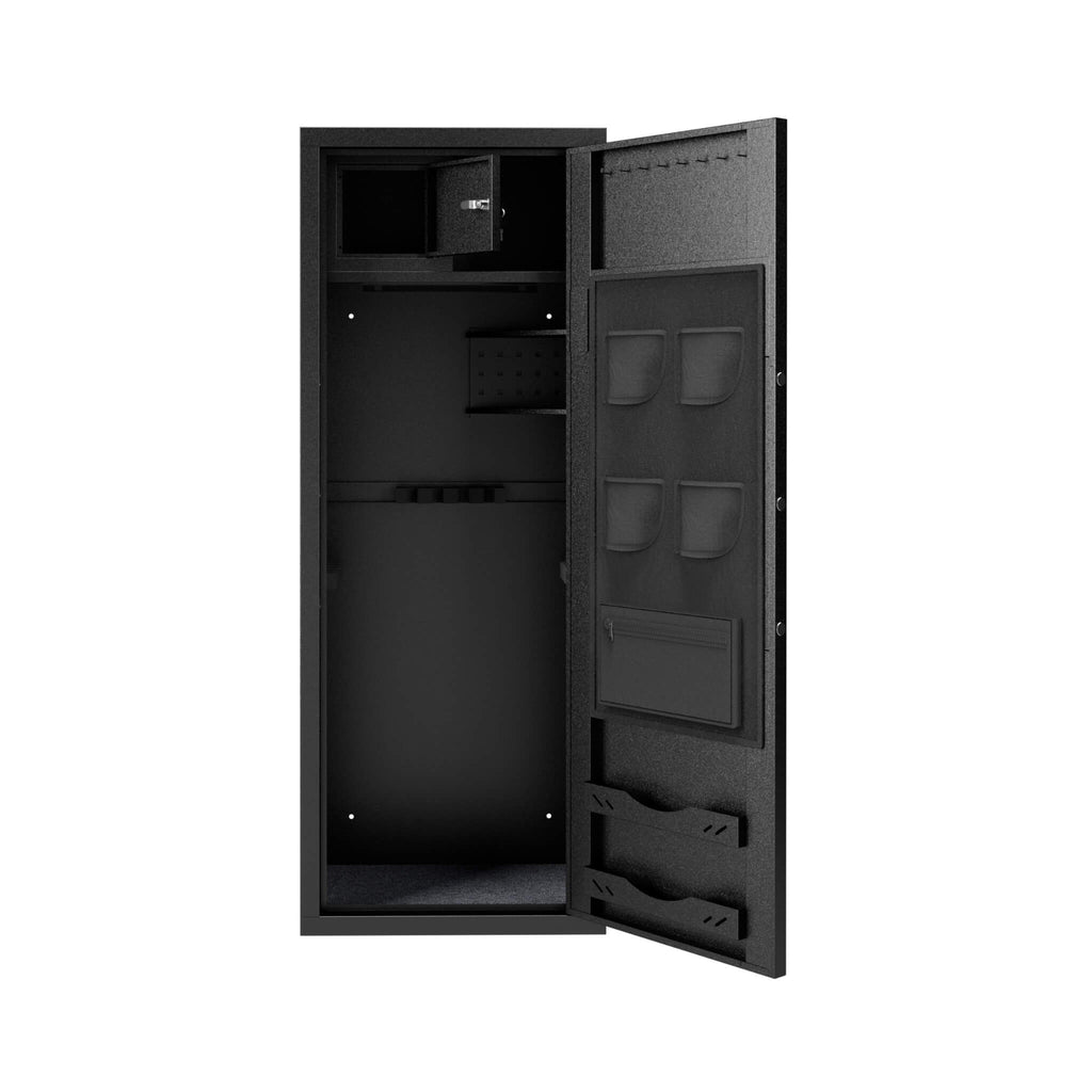 Extra-Large 12-Gun Fingerprint Lock Safe With Keypad, Alarm, Rifle And Pistol Storage (SAK94361)