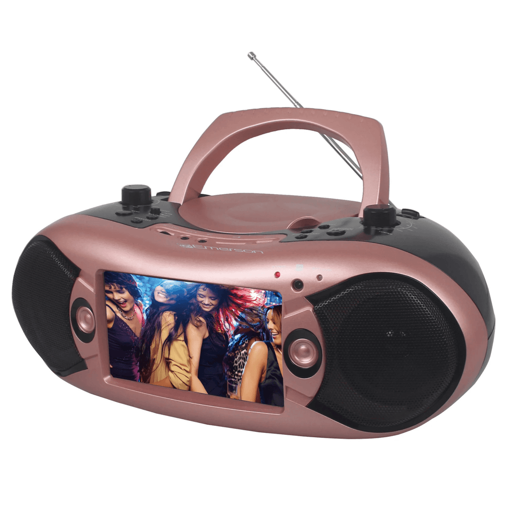 Emerson 7" Bluetooth DVD Boombox with AMFM Radio & Digital TV