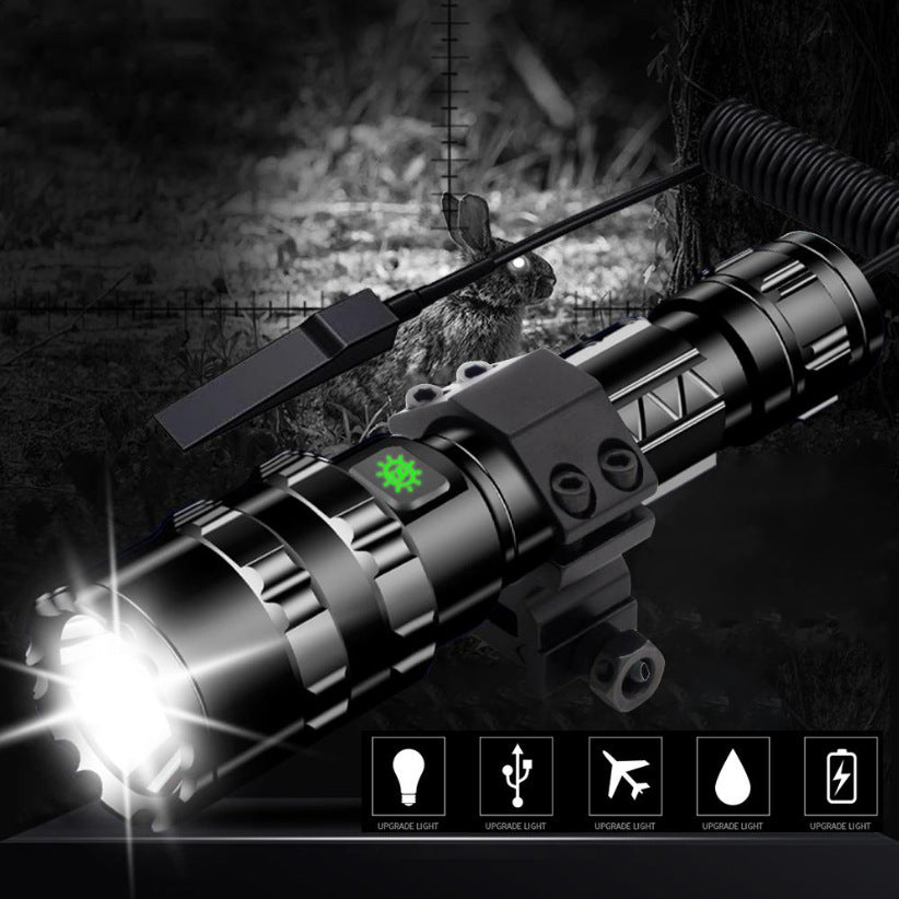 Mini USB Rechargeable 10W LED Tactical Flashlight