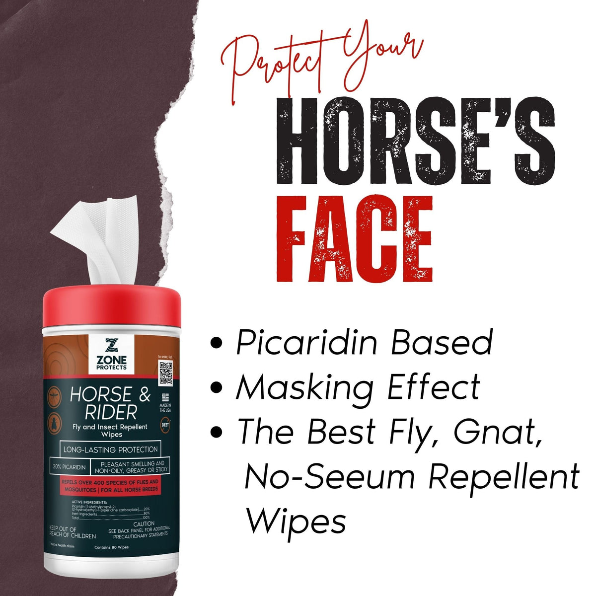 Horse & Rider Fly & Insect Repellent Wipes