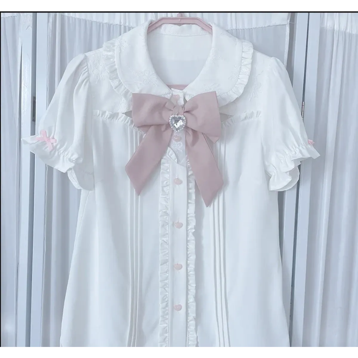 Sweet Fairy Kei Ribbon Blouse