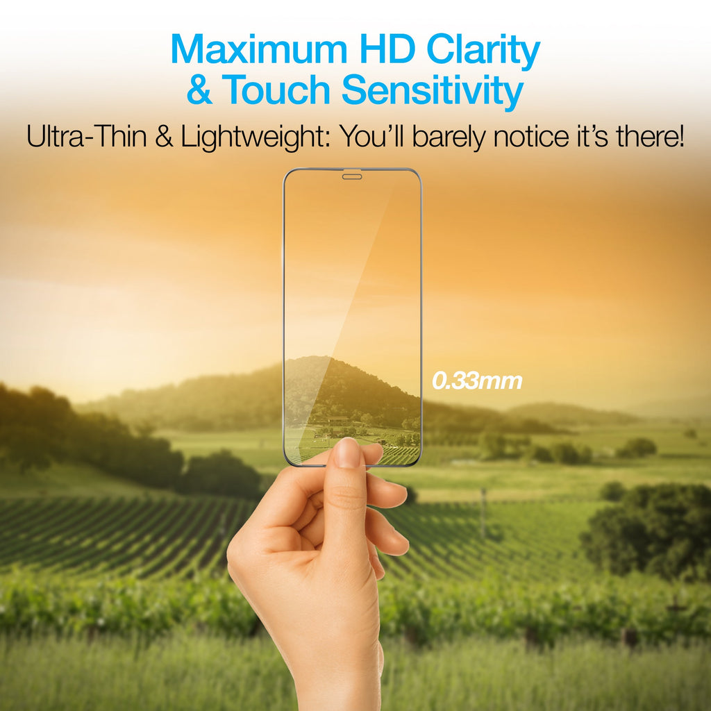 Naztech IntelliShield Tempered Glass Screen Protector with 3D Edge for the iPhone 12 Mini