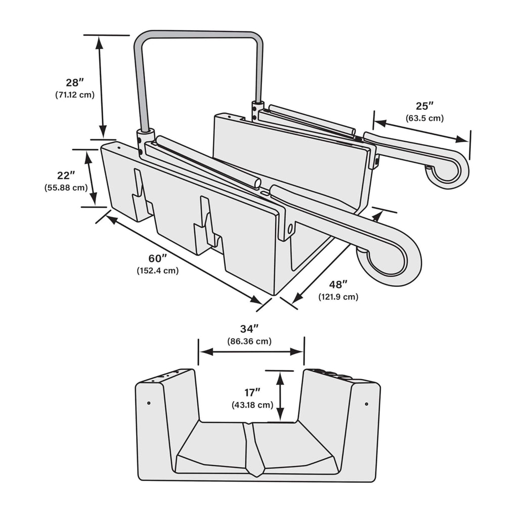 Floating Kayak Launch Station For Fixed Docks Kayaks And Canoes (SAK36851)
