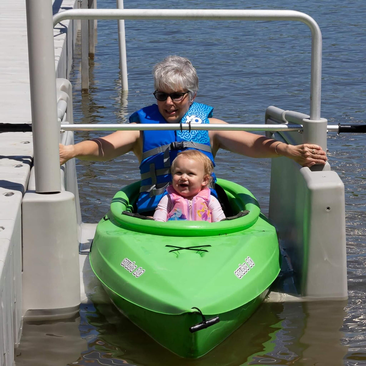 Floating Kayak Launch Station For Fixed Docks Kayaks And Canoes (SAK36851)