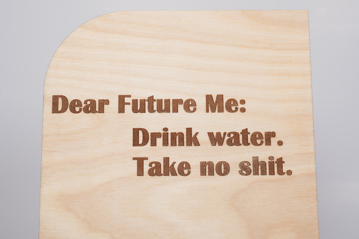 Wooden Message Board with Clip