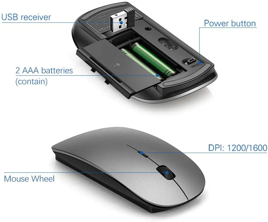 Wireless Keyboard And Ergonomic Mouse Set