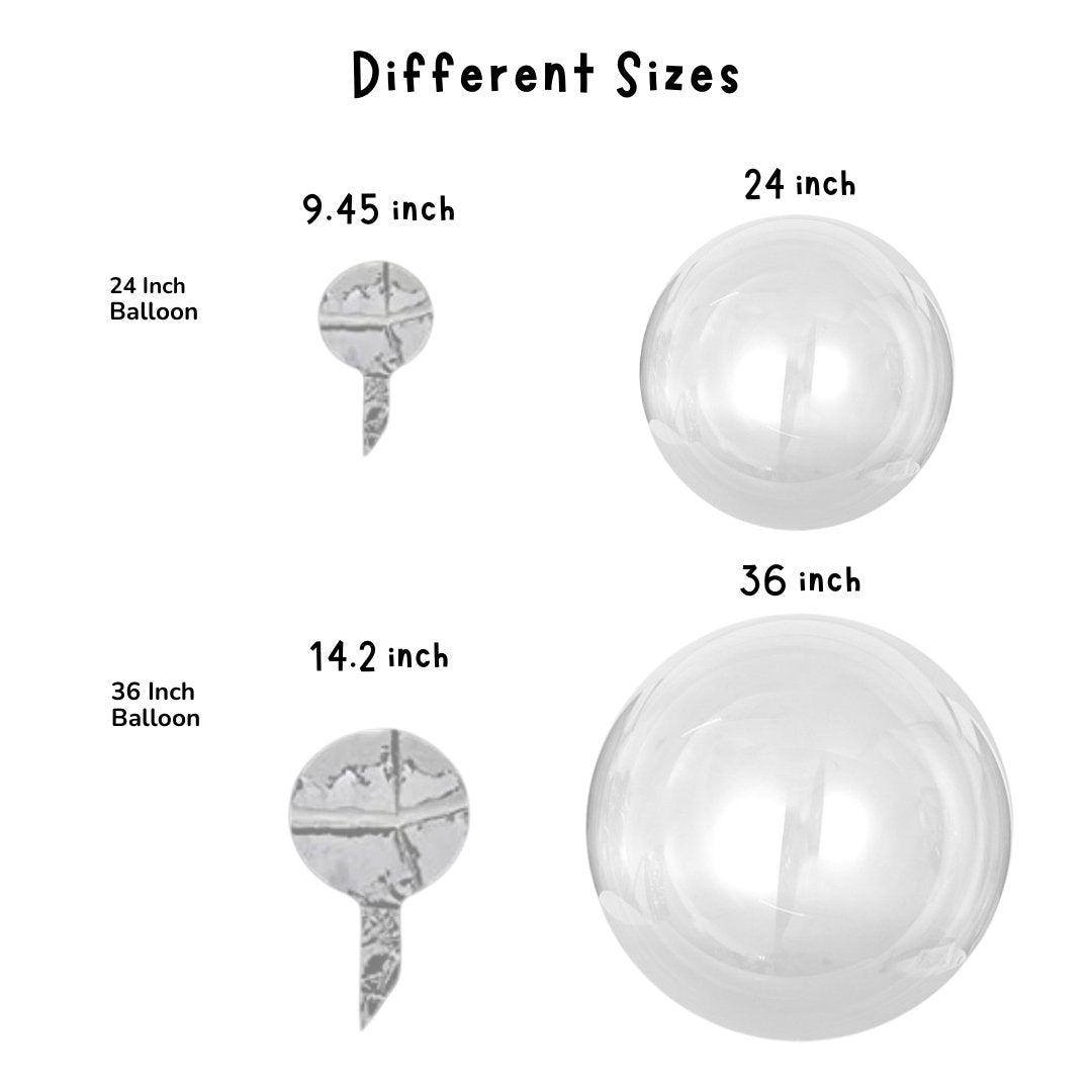 Giant Round Clear Bobo Balloon (24 Inch)