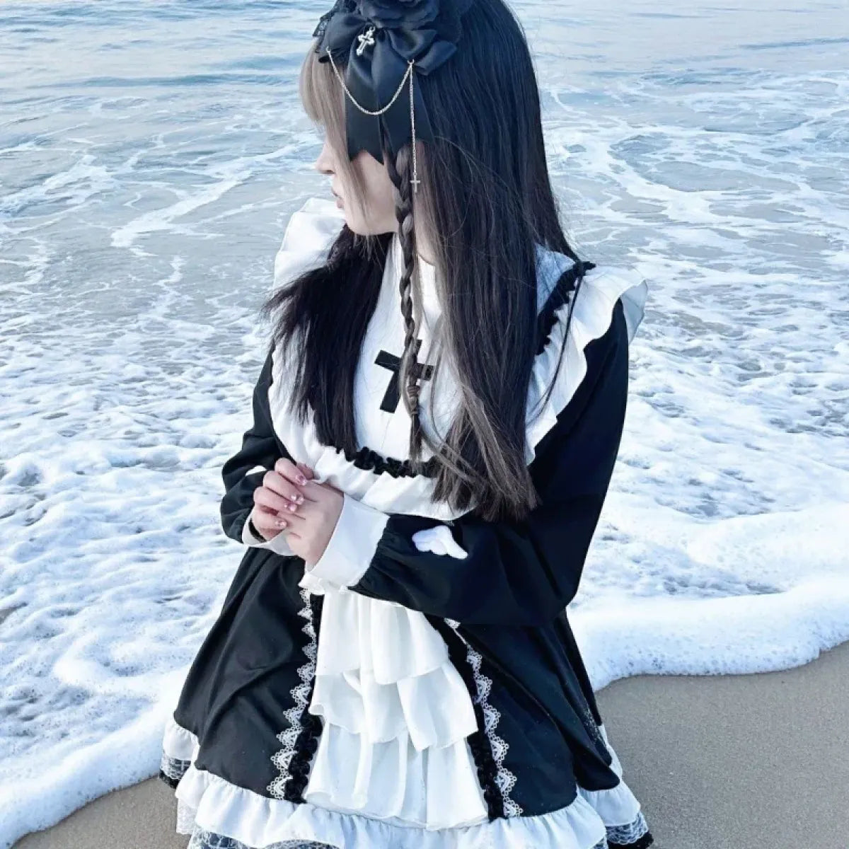 Gothic Lolita Ruffle Dress