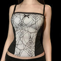 Gothic Spider Lace Cami Top