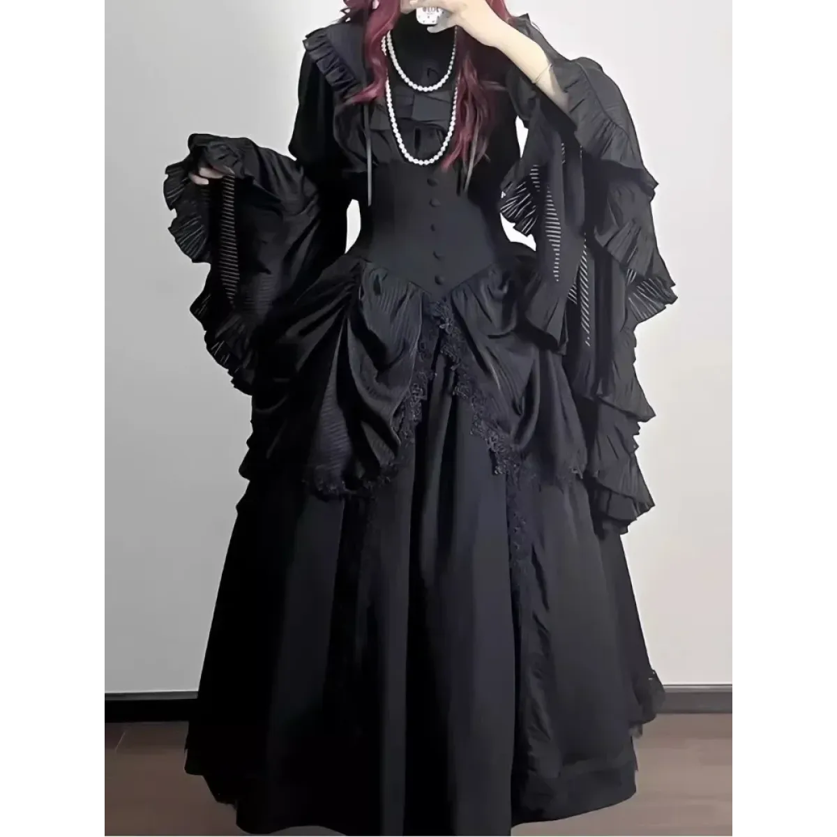 Harajuku Lolita Ruffle Sleeve Top
