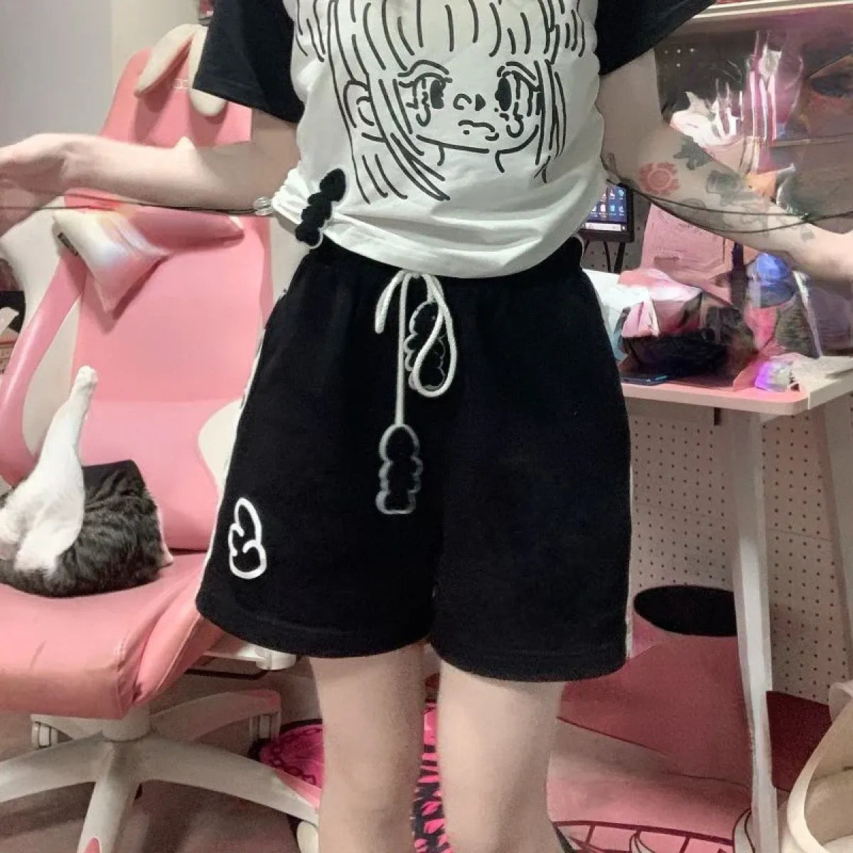 Harajuku Pastel Bandage Shorts