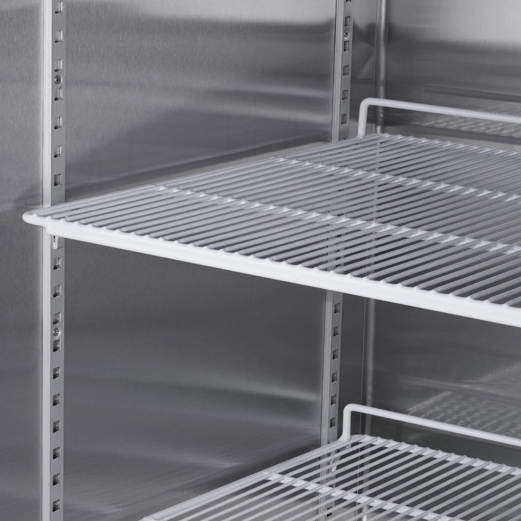 Heavy-Duty 54-Inch Stainless Steel 2-Door Reach-In Upright Commercial Freezer (SAK66598)