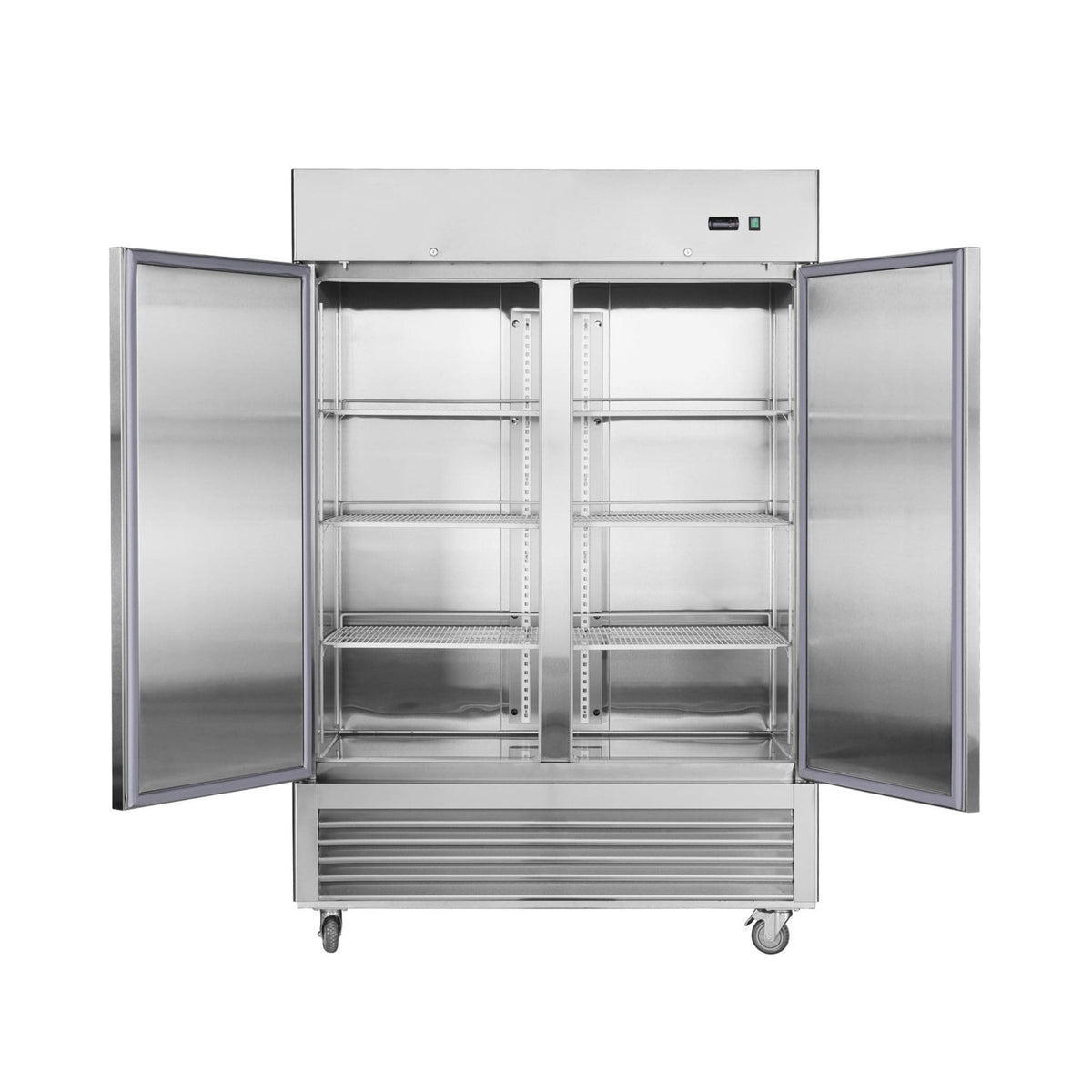 Heavy-Duty 54-Inch Stainless Steel 2-Door Reach-In Upright Commercial Freezer (SAK66598)
