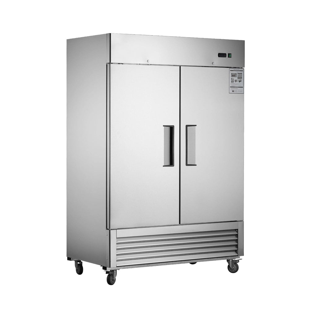 Heavy-Duty 54-Inch Stainless Steel 2-Door Reach-In Upright Commercial Freezer (SAK66598)