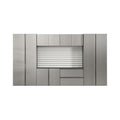Heavy-Duty Wall-Mounted Metallic Gray Garage Cabinet Set With Soft Closing Doors And Drawers (SAK24368)
