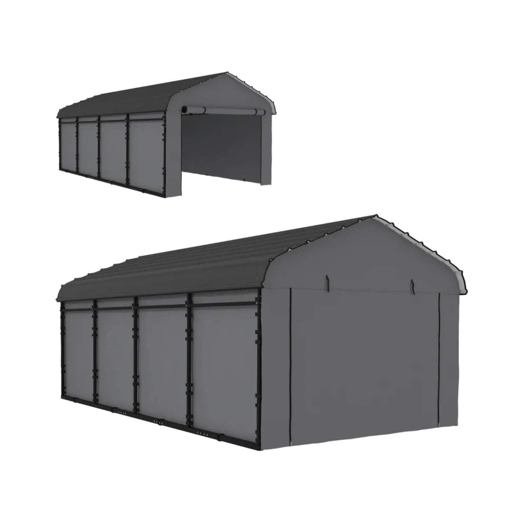 Heavy-Duty Outdoor Weather-Resistant Metal Carport Canopy (SAK47691)