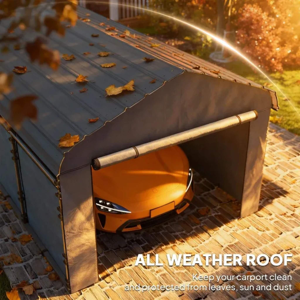 Heavy-Duty Outdoor Weather-Resistant Metal Carport Canopy (SAK47691)