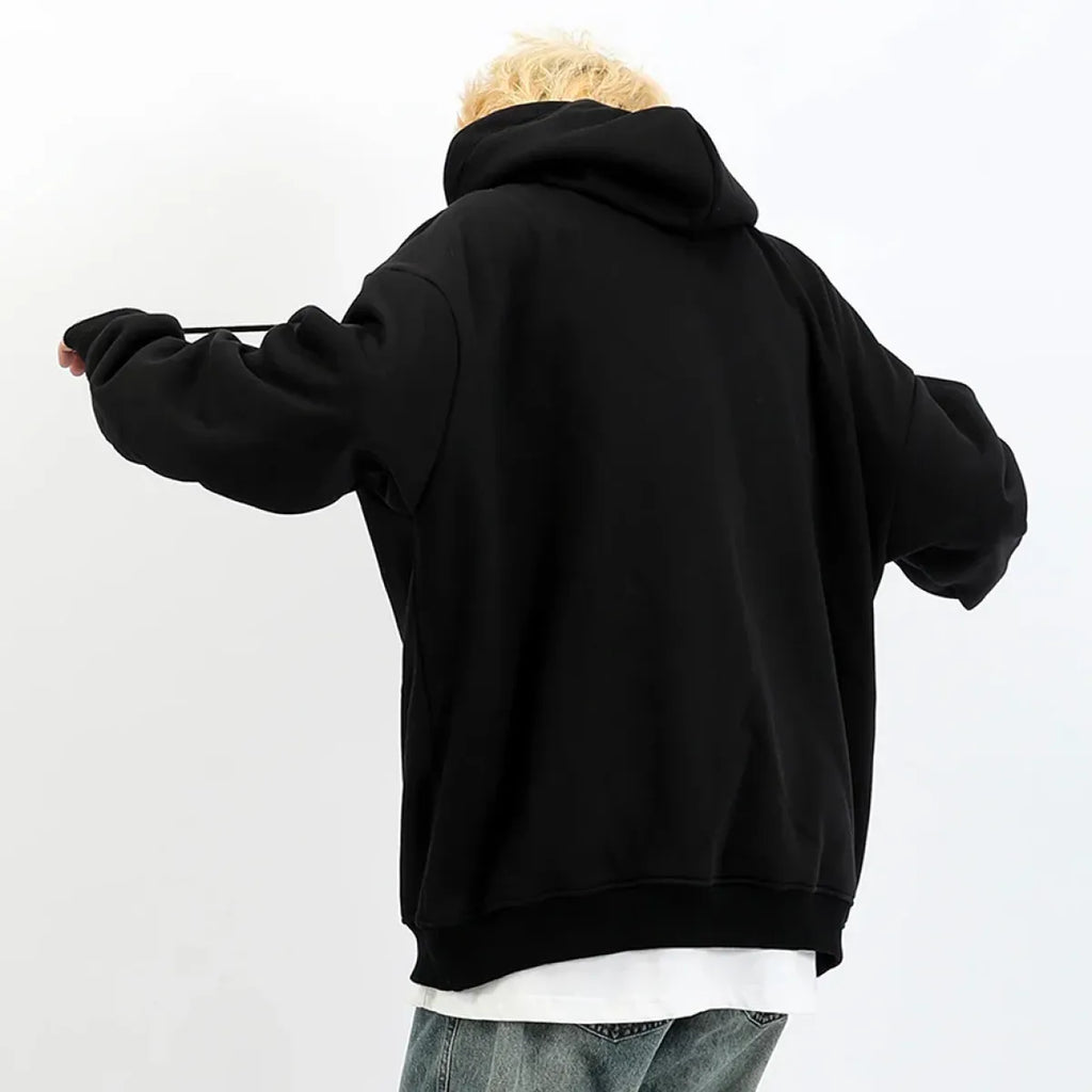 Harajuku High Neck Hoodie