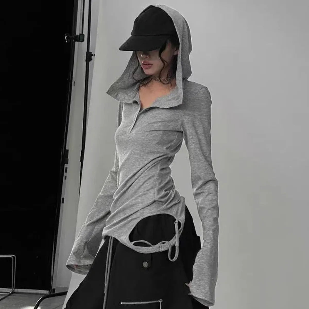 Harajuku Punk Style Hooded Shirt
