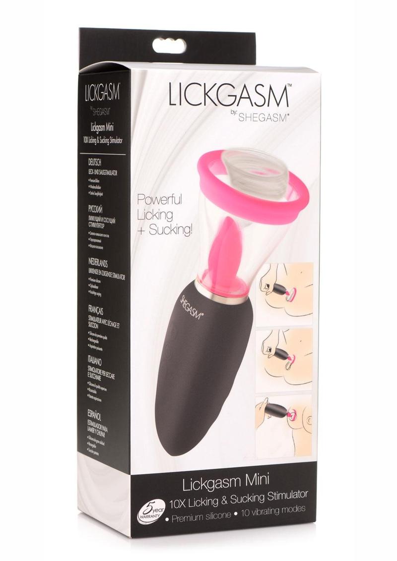 Lickgasm Mini 10X Licking and Sucking Stimulator for Intense Pleasure