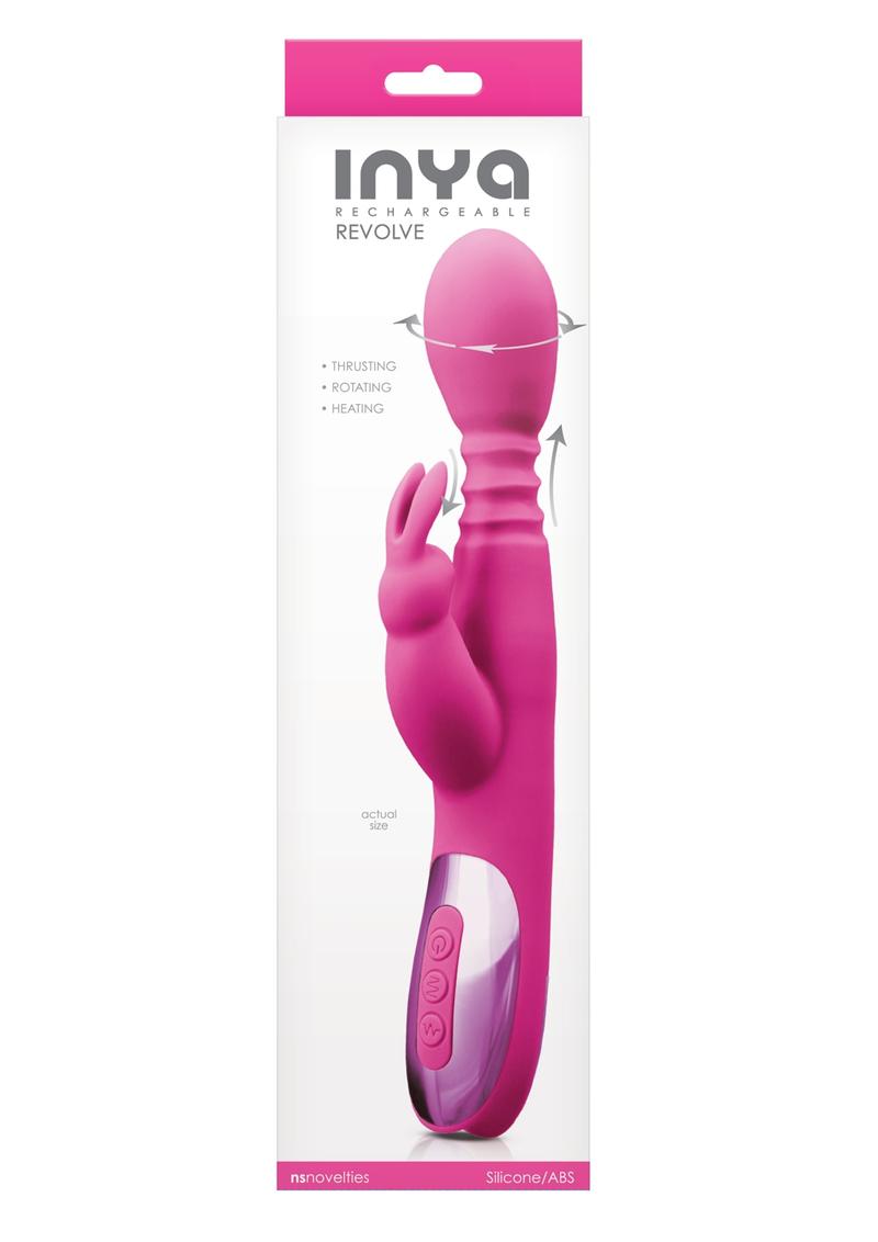 Inya Revolve Silicone Rechargeable Rabbit Vibrator Thrusting Rotating