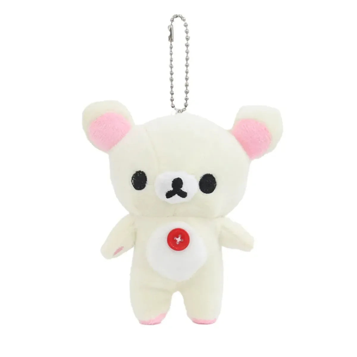Kawaii Rilakkuma Plush Bear Keychain – Cute Backpack Pendant Toy