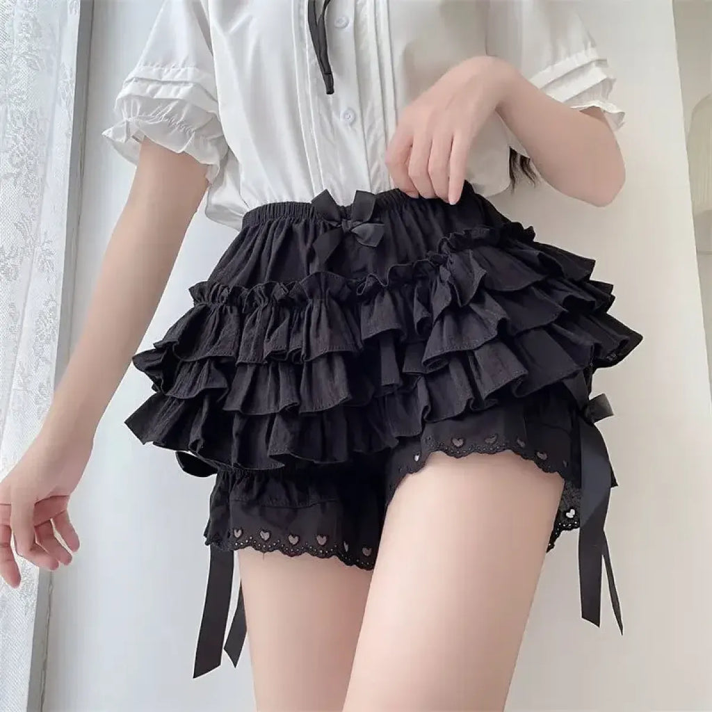 Kawaii Ruffle Lace Shorts