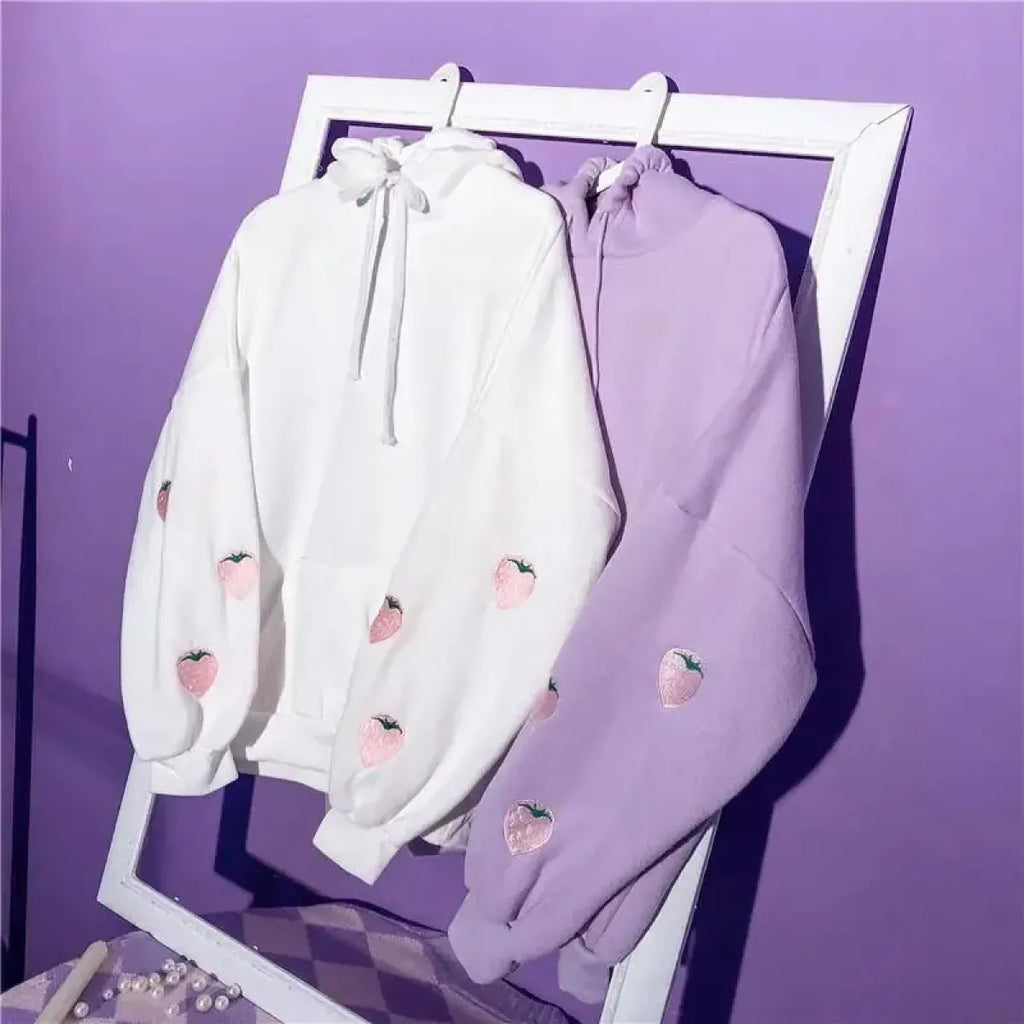 Kawaii Strawberry Hoodie