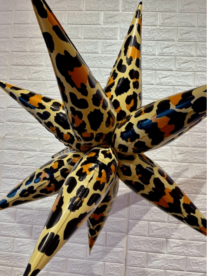 Leopard Print Starburst Cluster Balloon – 40"
