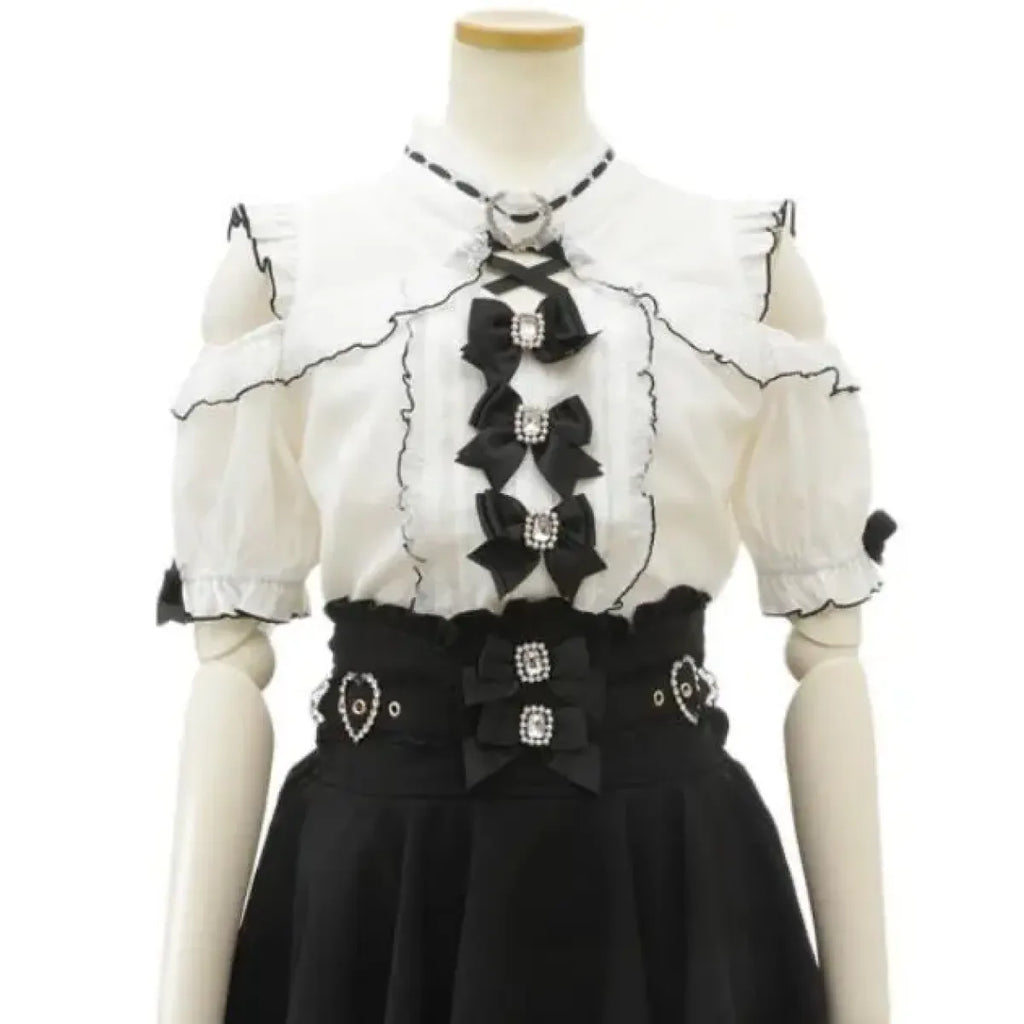 Lolita Lace Bow Off Shoulder Blouse