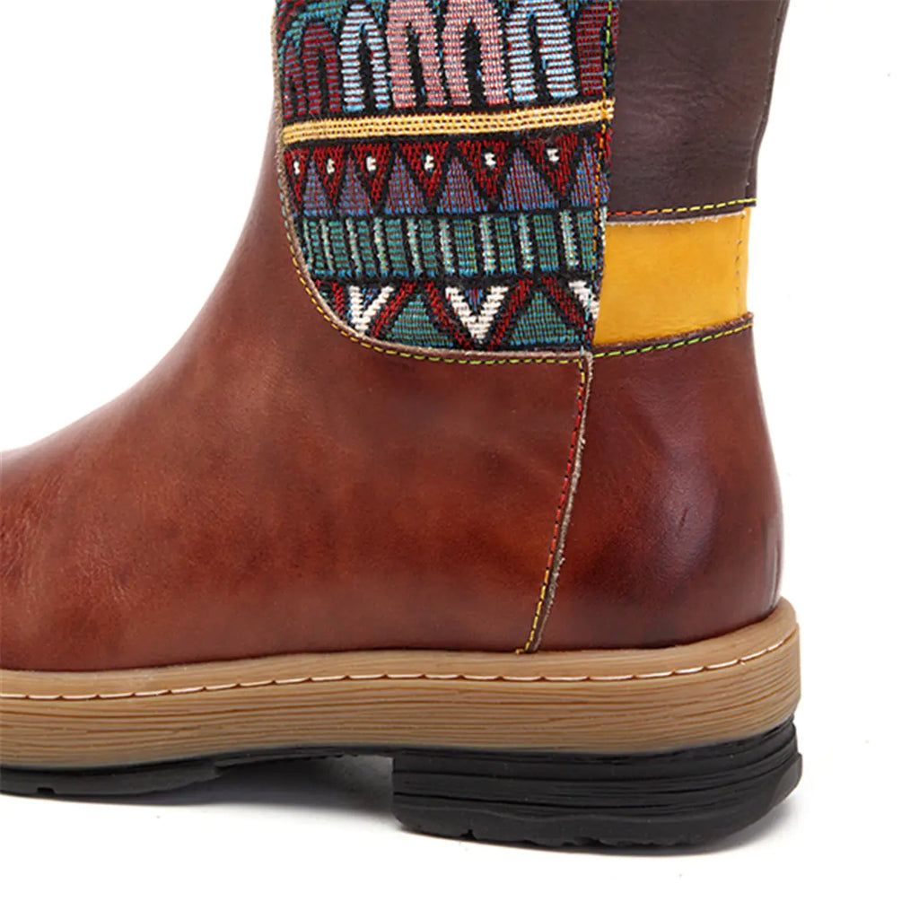 Handmade Genuine Leather Bohemian Long Boots