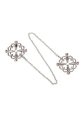 Me You Us Silver Flower Design Nipple Chain