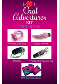 Oral Adventures Kit Vibrating Cock Ring Tongue Vibrator And Gel