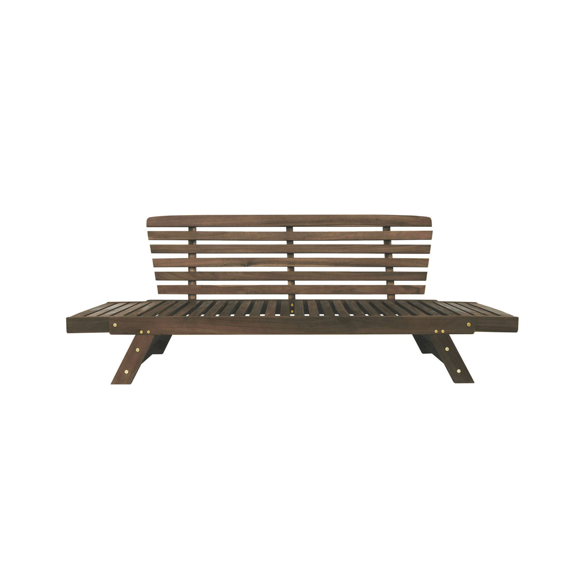 Outdoor Adjustable Wooden Patio Daybed Sofa With Cushions (SAK41345)