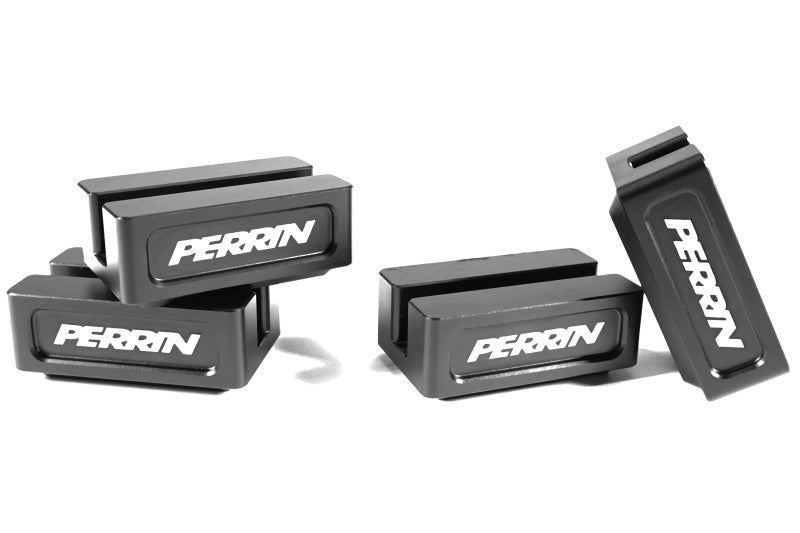 Perrin [Universal] Jack Pad Kit - Corner Mount - Black
