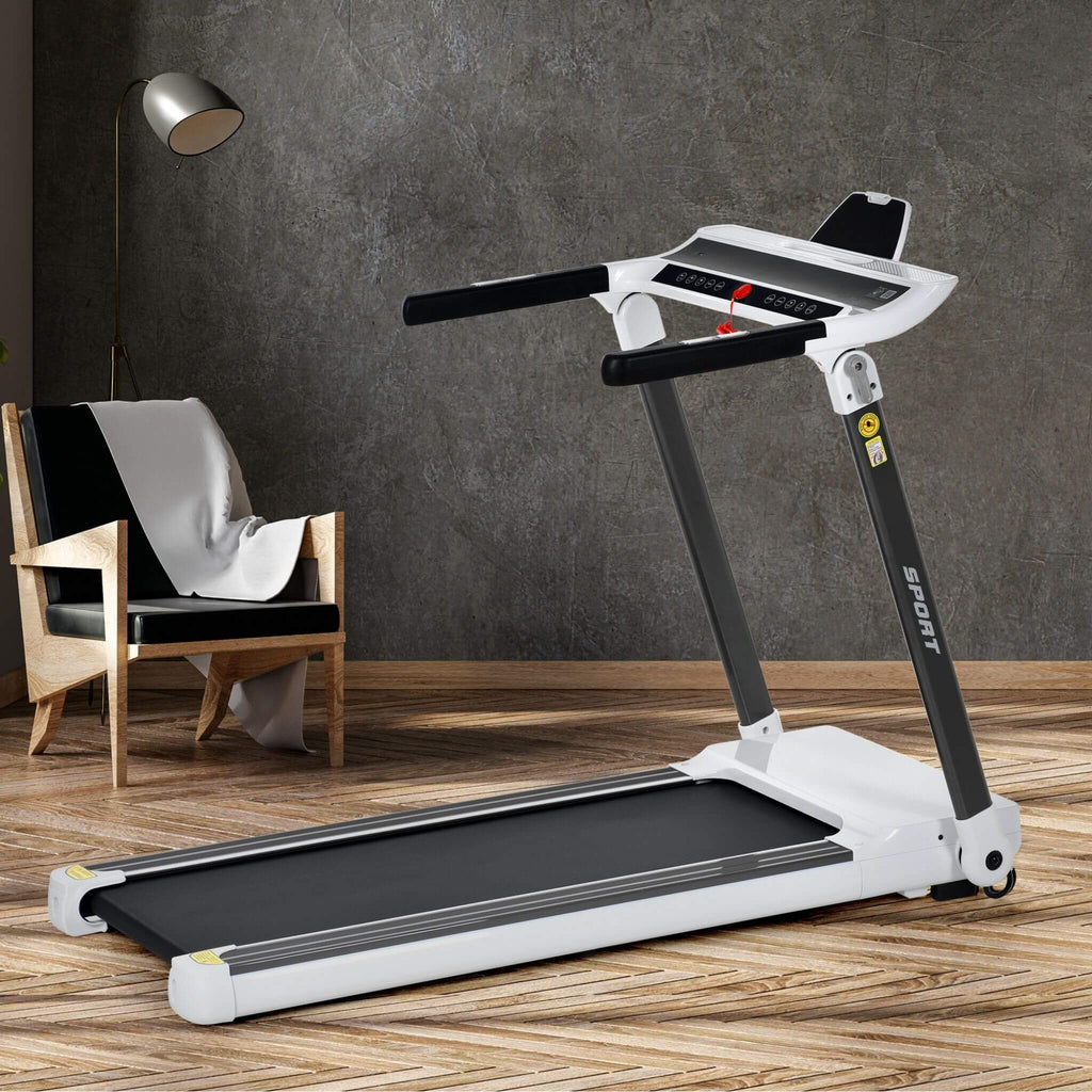 Portable Compact Home Cardio Fitness Treadmill With 3.5HP Electric Motor & Bluetooth Speakers (SAK32416)