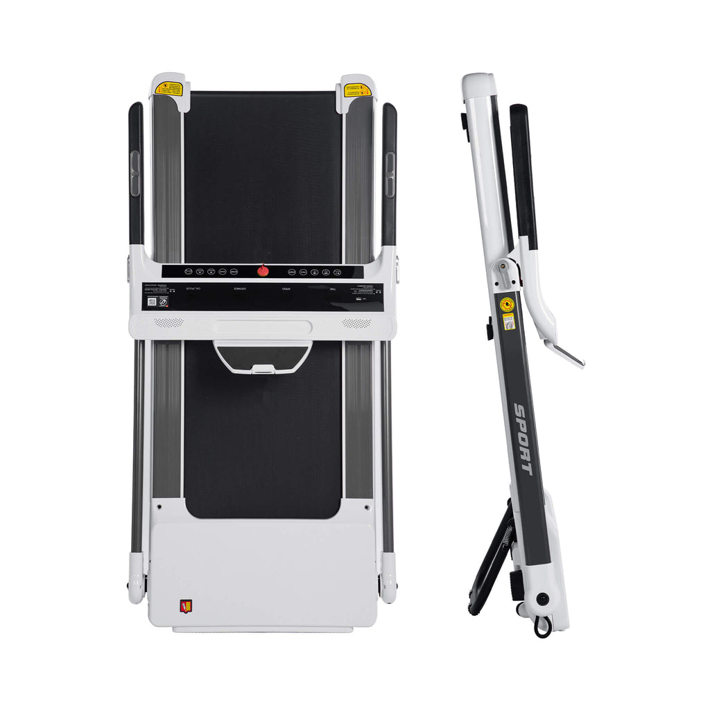 Portable Compact Home Cardio Fitness Treadmill With 3.5HP Electric Motor & Bluetooth Speakers (SAK32416)
