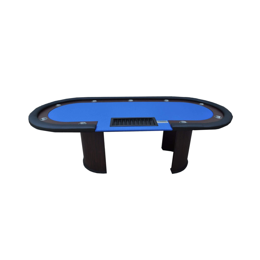 Premium 96-Inch Poker Table With U Shape Legs, Drox Box, Chips Tray (SAK40152)