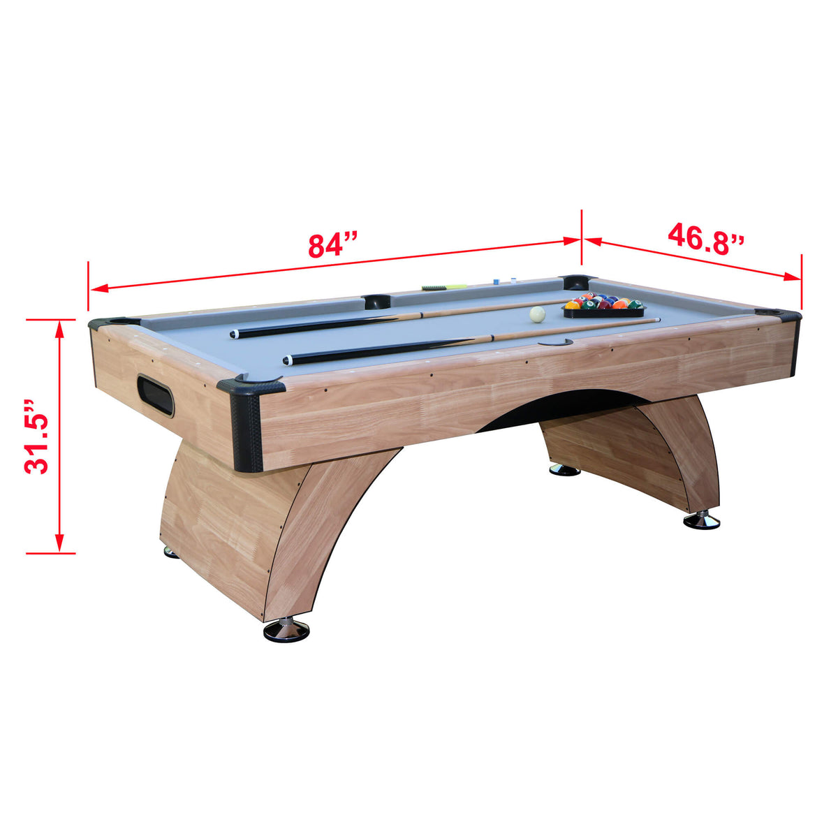 Premium 7FT Billiards Pool Wood Table for Home Game Rooms (SAK14517)