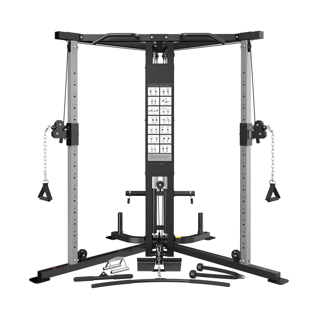 Premium Home Cable Crossover Full Body Workout Fly Machine, 350LBS (SAK06341)