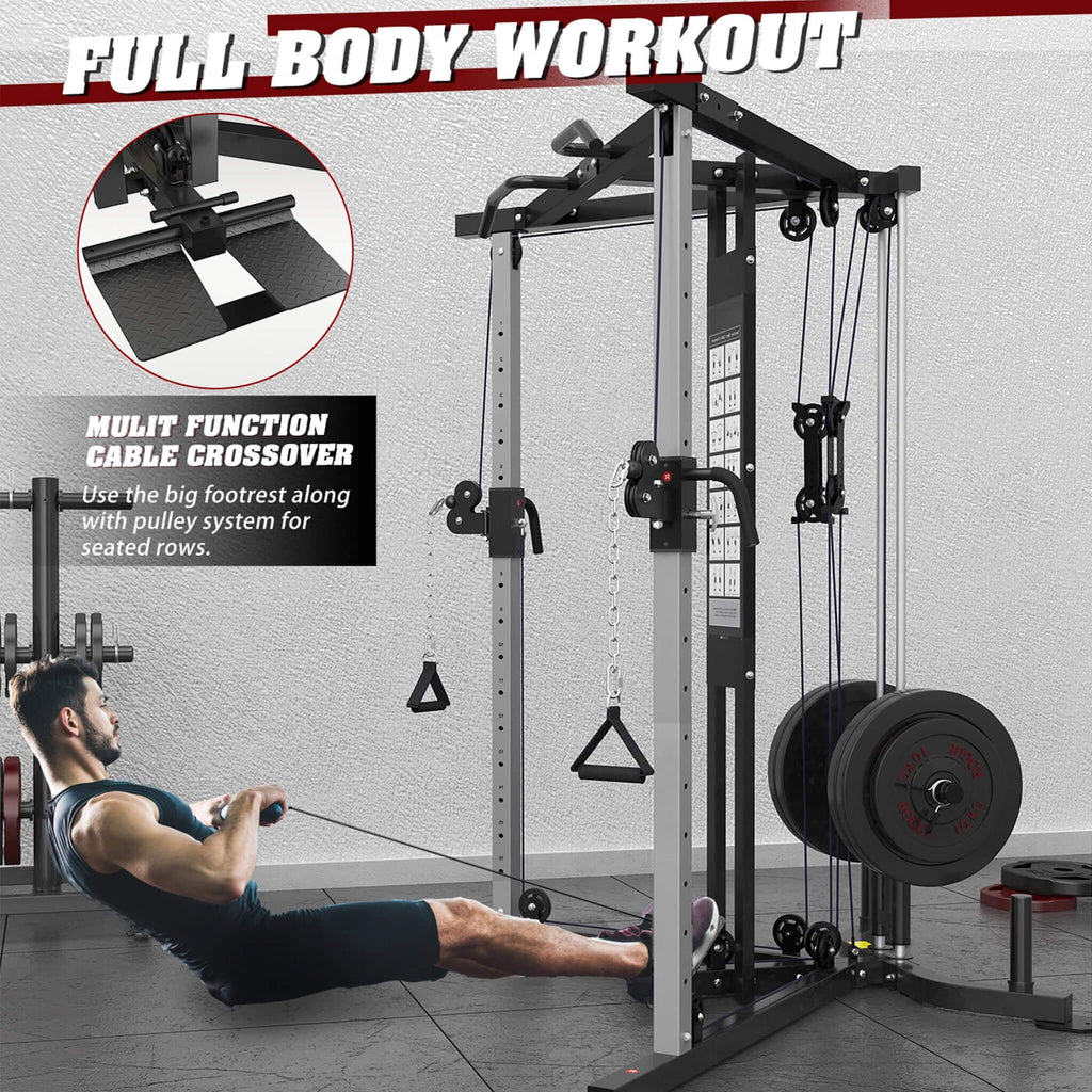 Premium Home Cable Crossover Full Body Workout Fly Machine, 350LBS (SAK06341)