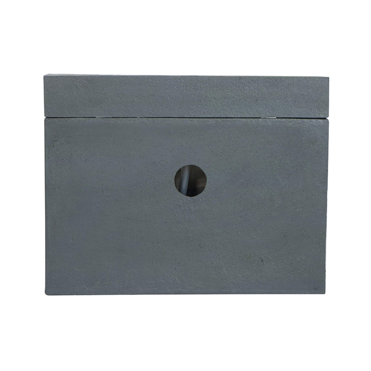 Premium Outdoor Contemporary Modern Rectanglar Decorative Water Fountain, Gray (SAK09215)