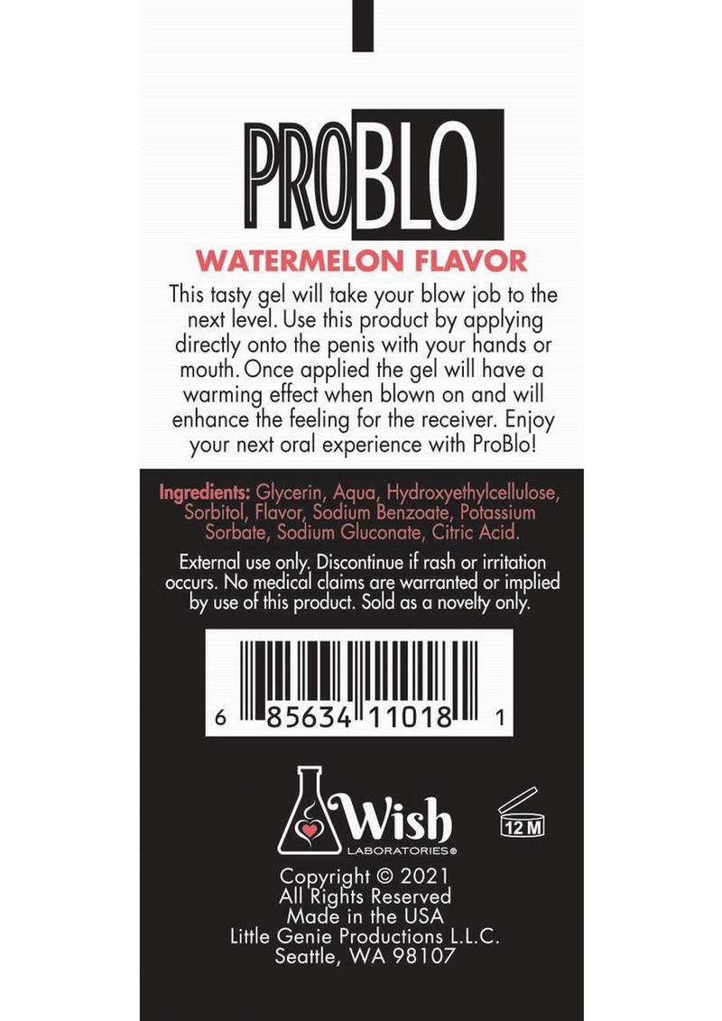 ProBLO Watermelon Flavored Oral Pleasure Gel 10ml 65 Pack