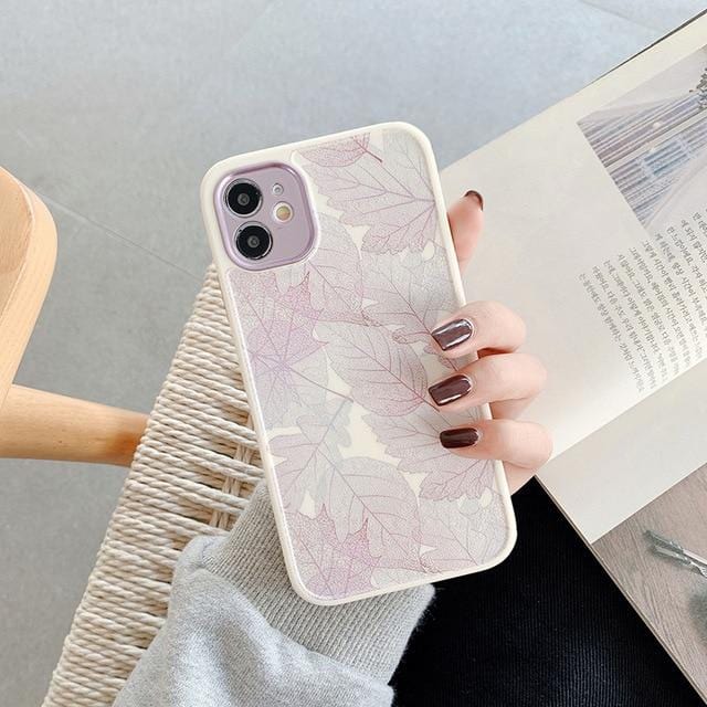 Vintage Leaves Shockproof iPhone Case