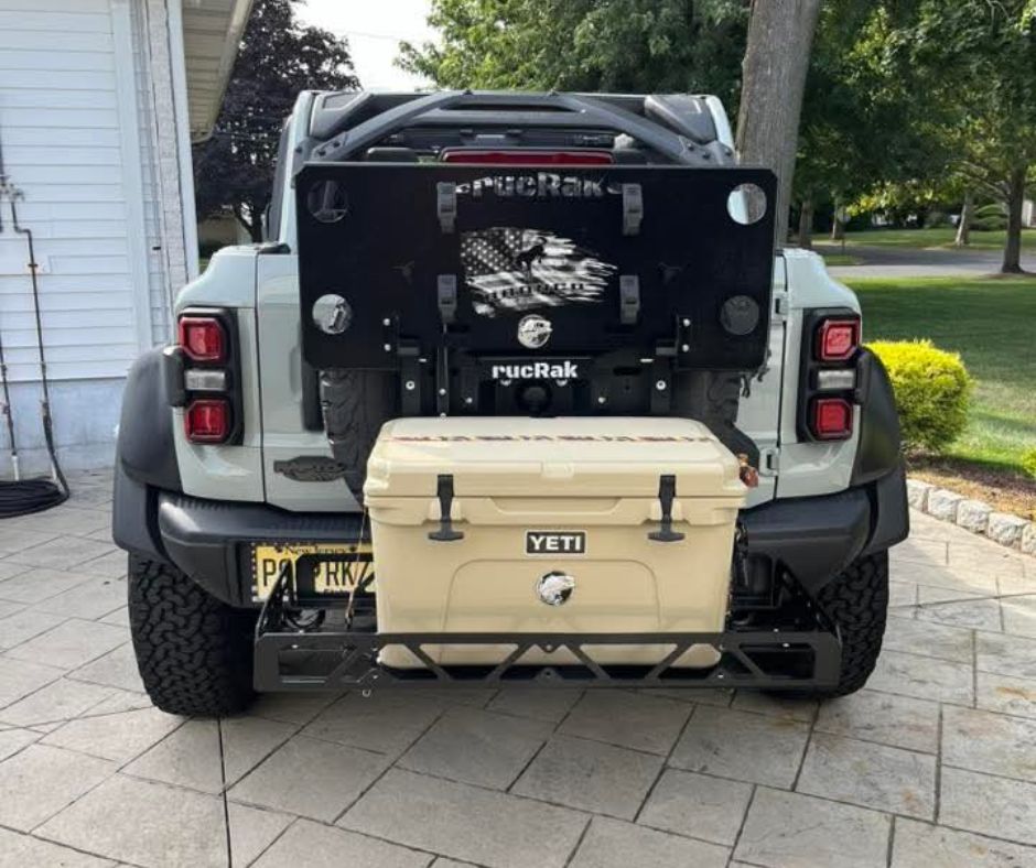 Ford Bronco Raptor (2022+) Swing-Away Cargo Rack & Bike Carrier | rucRak Grunt