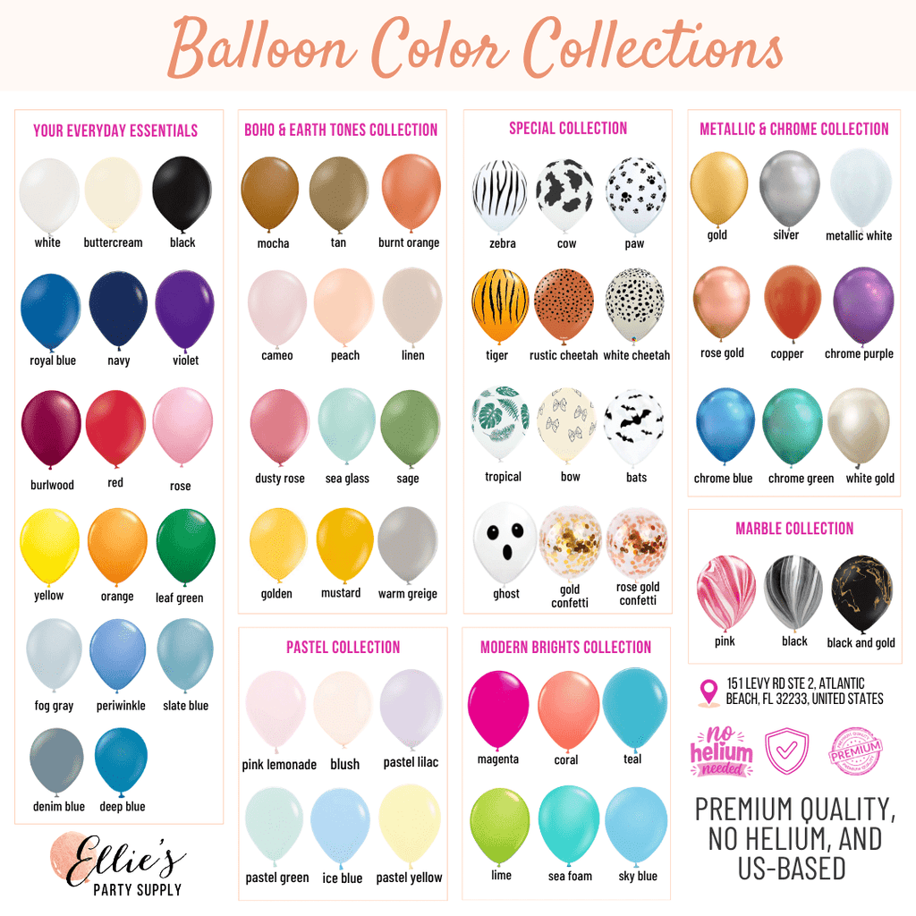 Premium Violet Latex Balloon Cluster (5", 11” and 17”)