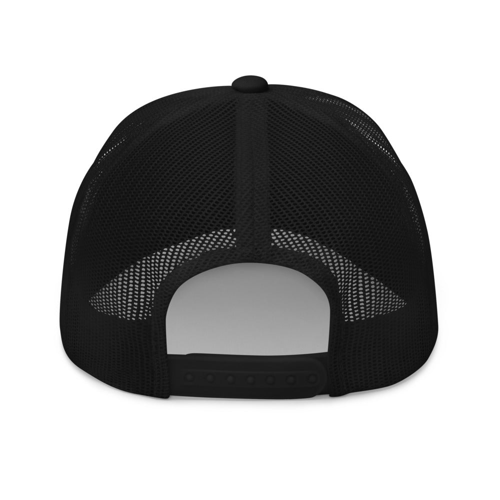 Curve Logo Trucker Hat — Mesh-Back Snapback Cap (Green Logo)