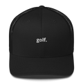 golf. Trucker Hat — Minimalist Golf Snapback Cap