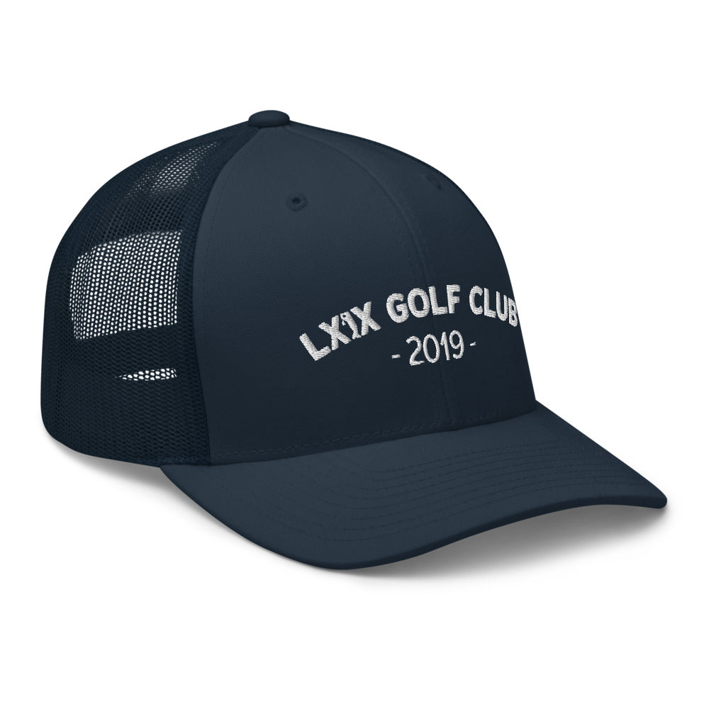Arch Logo Trucker Hat — Mesh-Back Snapback Cap (White Logo)